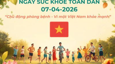 Hưởng ứng ng&agrave;y sức khỏe to&agrave;n d&acirc;n 07/04/2026